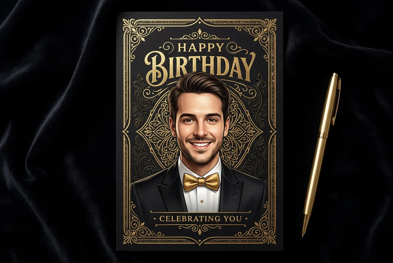 Birthday card style variety example