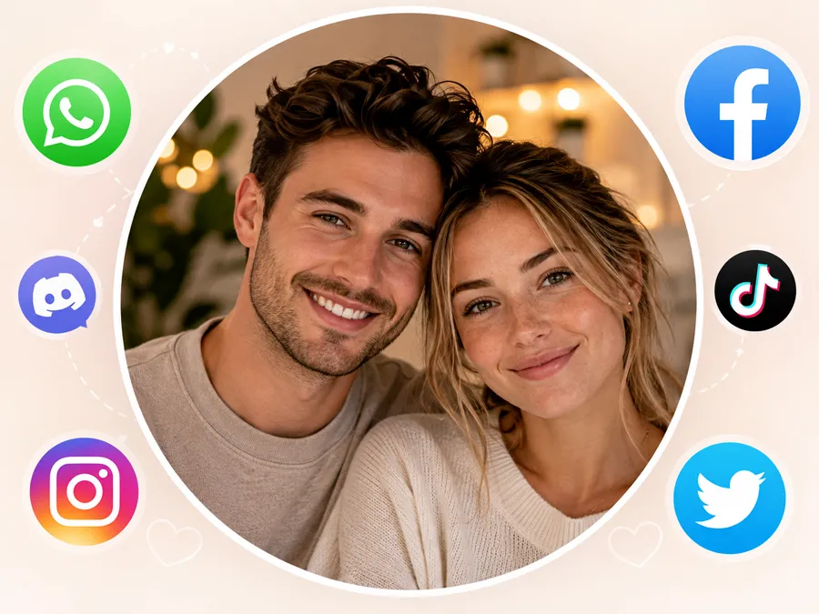 Couple avatar created with AI Couple Photo Maker