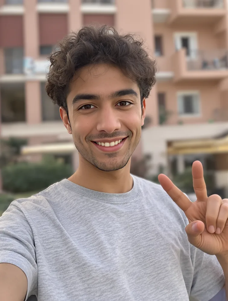 AI fat filter face transformation example