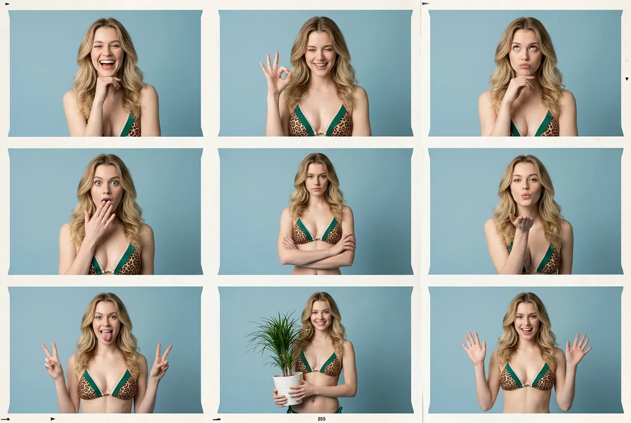 Photo booth grid layout accuracy