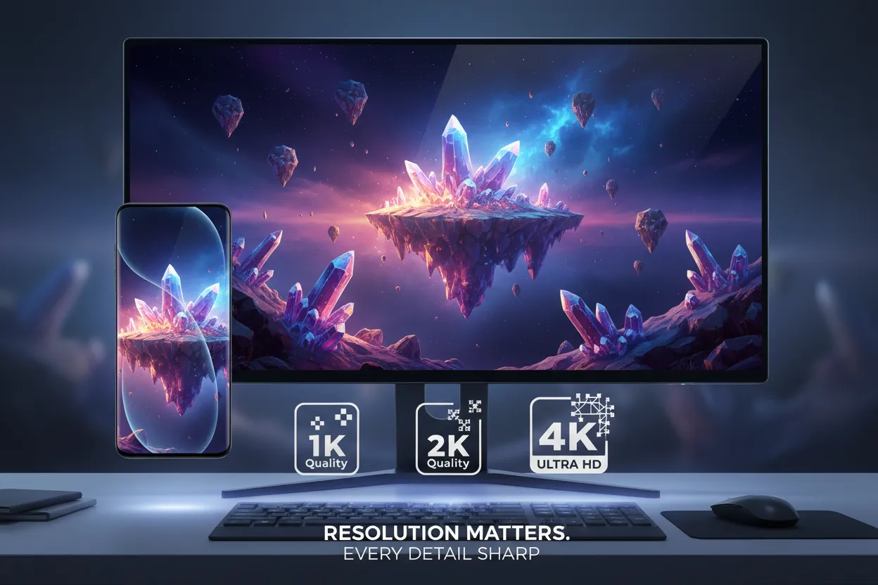 4K ultra HD AI wallpaper output example