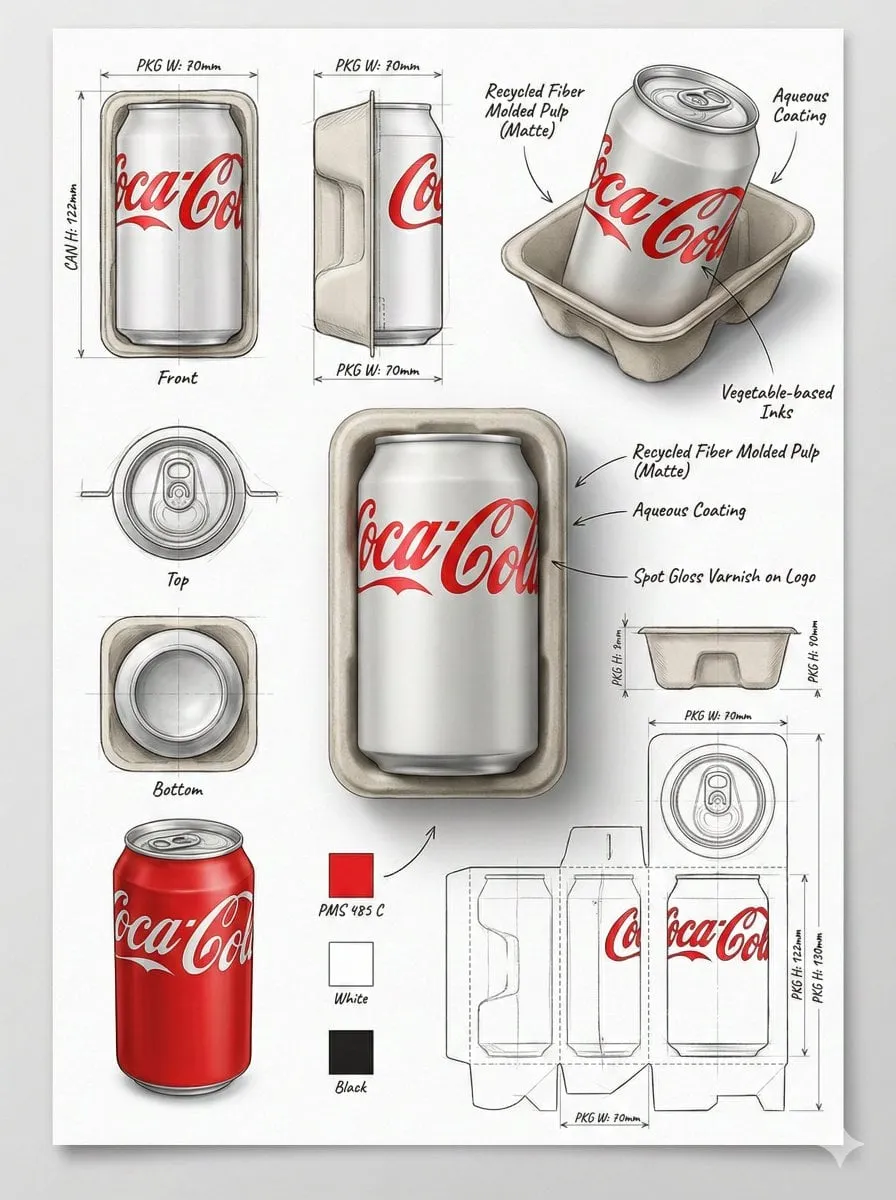 Packaging Portfolio Sheet