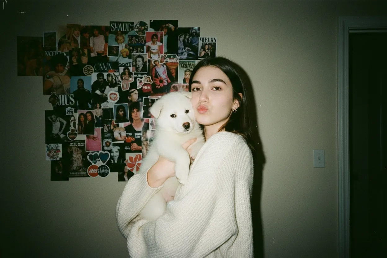 1990s Camera Style Portrait - After