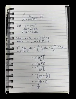 Solved in actual handwriting