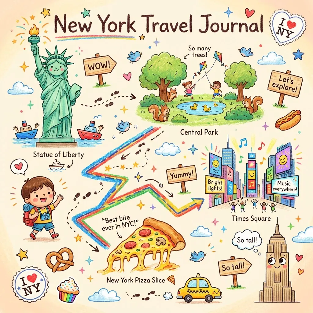Kids' Crayon Travel Journal