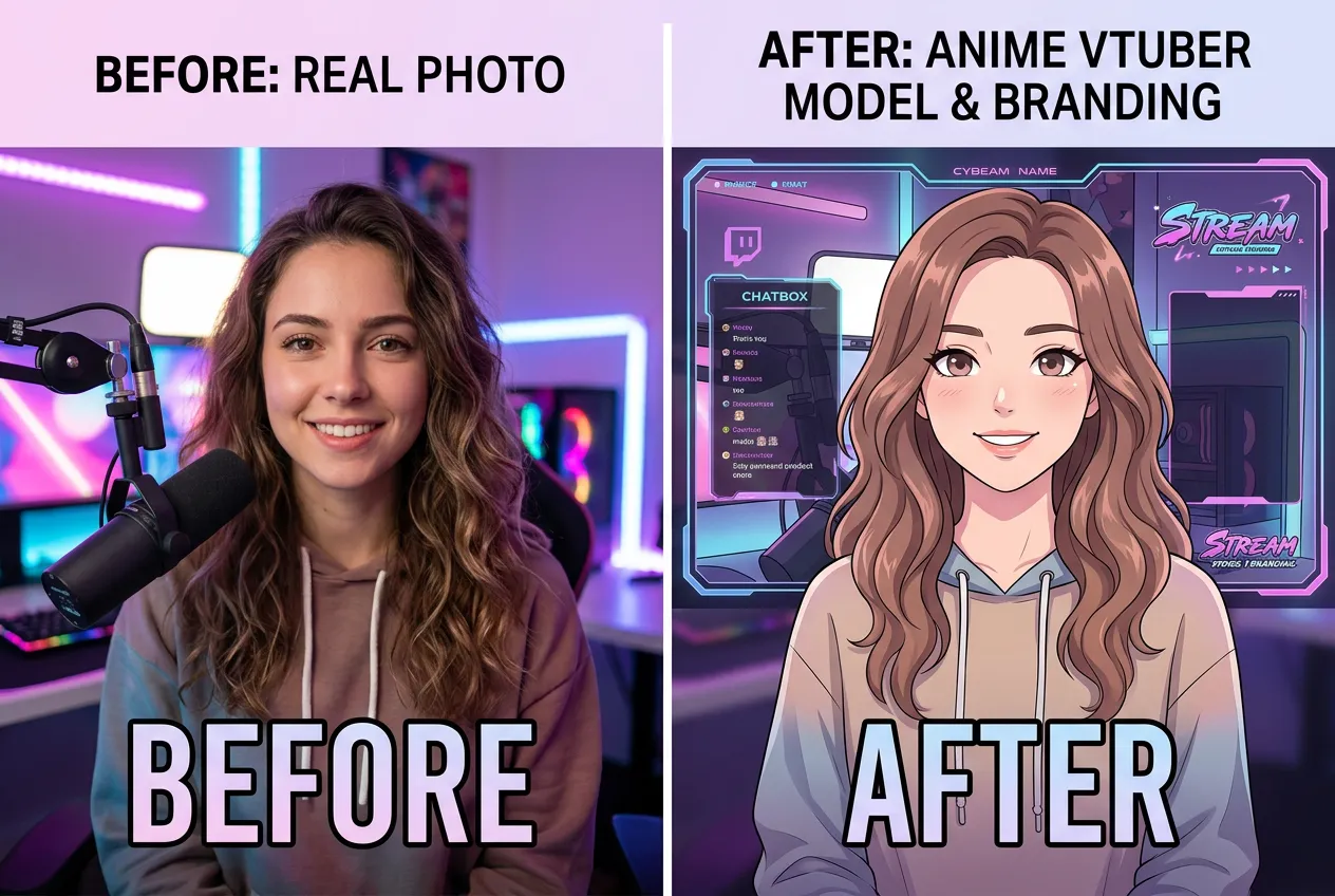 Anime VTuber concept example