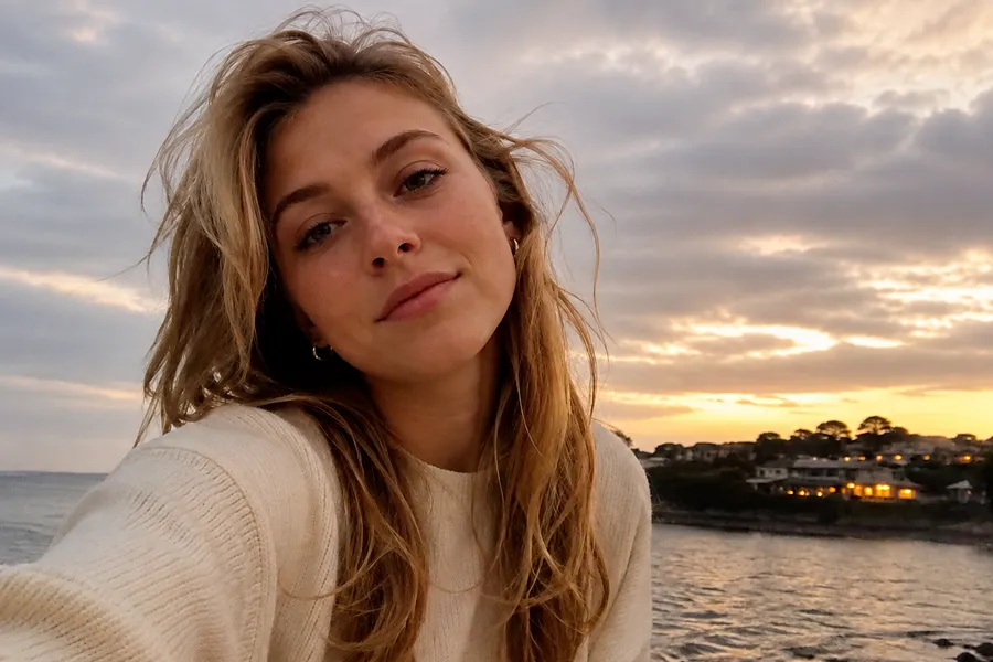 Updated lighting: Beauty scene before and after: close-up with soft frontal beauty light