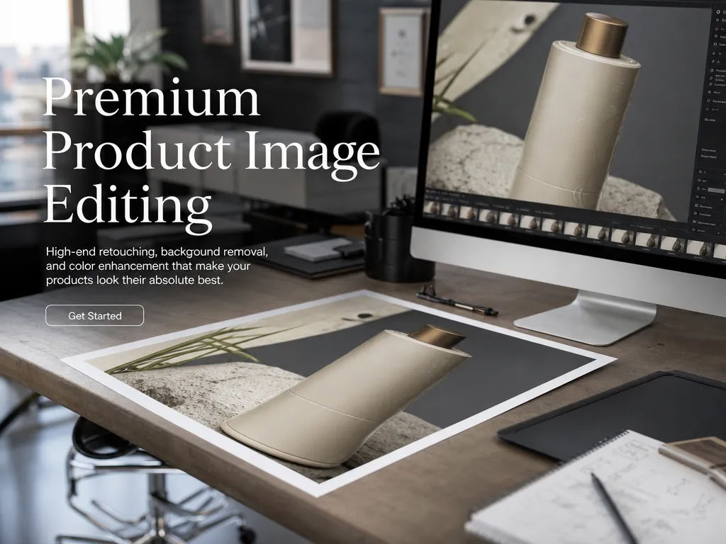 Remove brand name text from product photo example